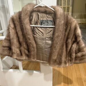 Vintage Rabbit Fur Crop Jacket